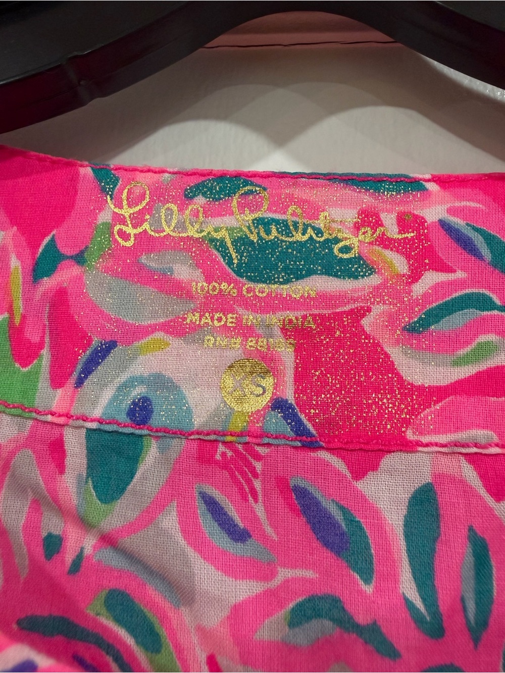 Lilly Pulitzer Hot Pink Tropical Parrot Tunic XS - Picture 2 of 10